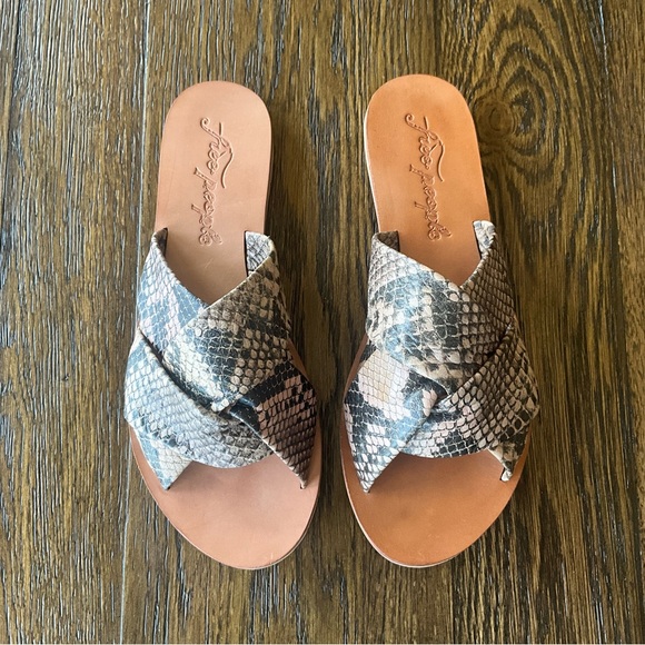 Free People Rio Vista Leather Slide Sandal - Picture 3 of 9